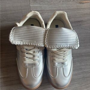 French Connection Silver Sneakers
